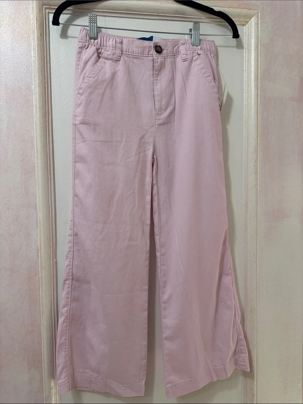 Old Navy Light Pink Wide-Leg Kids Jeans